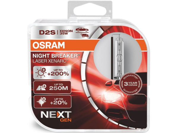 Osram replacement luminaries Xenarc Night Breaker Laser Duobox D2S