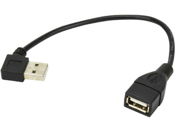 Exposition intérieure phonocar Câble d'extension USB 90 ° Temps / USB 15cm