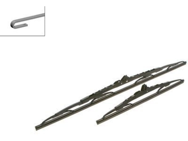 Bosch disc wiping leaves Ironing wiper blade twin set 600/350mm