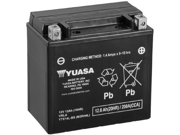 YUASA Fahrzeugbatterie AGM 12V/12.6Ah/200A