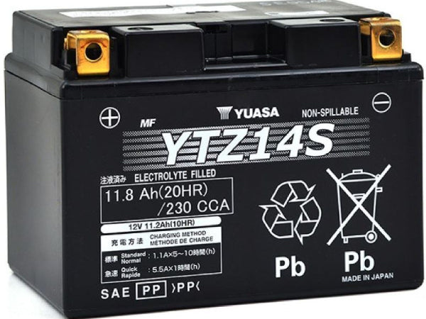 YUASA Fahrzeugbatterie AGM 12V/11.8Ah/230A