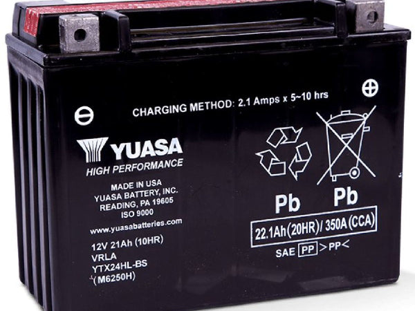Yuasa vehicle battery AGM 12V/22.1ah/350a