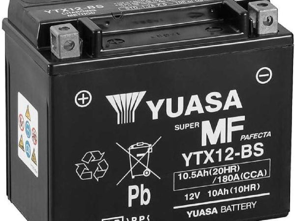 Yuasa vehicle battery AGM 12V/10.5AH/180A