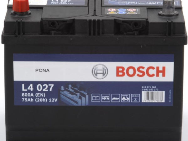 Bosch vehicle battery starter battery Bosch 12V/75AH/600A