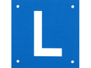 Eurosnap motorcycle L-sign Switzerland 12 x 12 cm blue