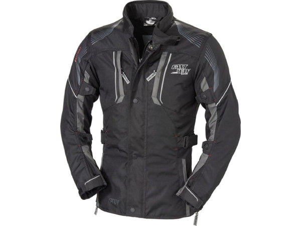 Fastway motorcycle clothing textile jacket, size 48 black/gray