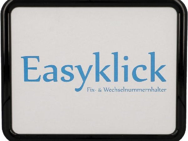 EasyKlick Licding Plate Plaque de support de vélo Numéro de vélo noir