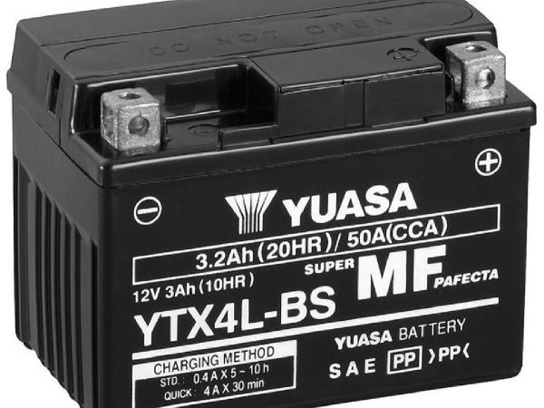 Batteria per veicoli Yuasa AGM 12V/3.2Ah/50A