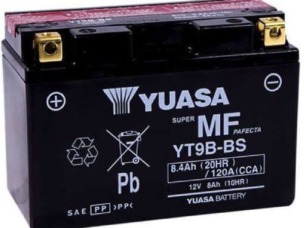 Batteria per veicoli Yuasa AGM 12V/8.4Ah/120A
