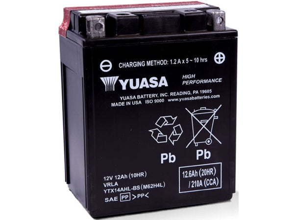 YUASA Fahrzeugbatterie AGM 12V/12.6Ah/210A