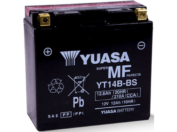 Yuasa vehicle battery AGM 12V/12.6AH/210A