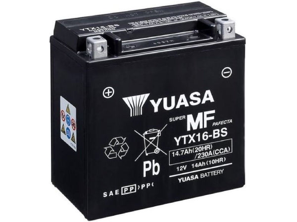 Yuasa vehicle battery AGM 12V/14.7AH/210A