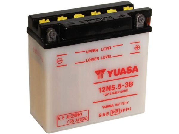 Batterie de véhicule Yuasa conventionnel 12V / 5,8AH / 55A