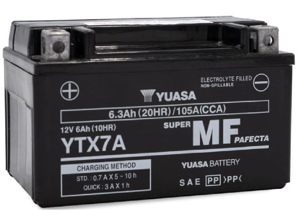 YUASA Fahrzeugbatterie AGM 12V/6.3Ah/100A