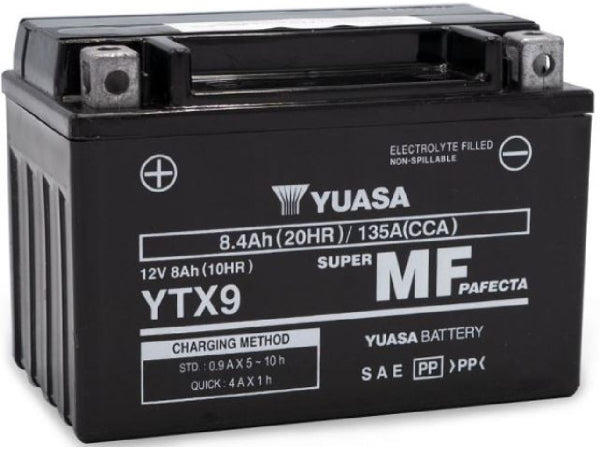 YUASA Fahrzeugbatterie AGM 12V/8Ah/135A