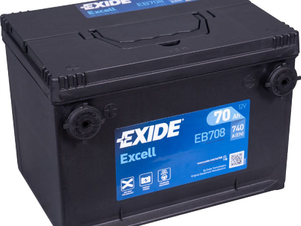 Exide vehicle battery Excell 12V/70AH/740A