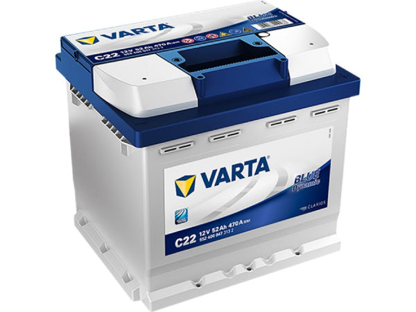 Batteries de véhicules Varta Batterie de démarrage 12V / 52AH / 470A