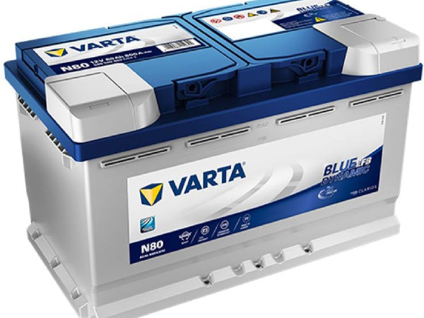 VARTA Fahrzeugbatterien EFB-Batterie 12V/80Ah/800A