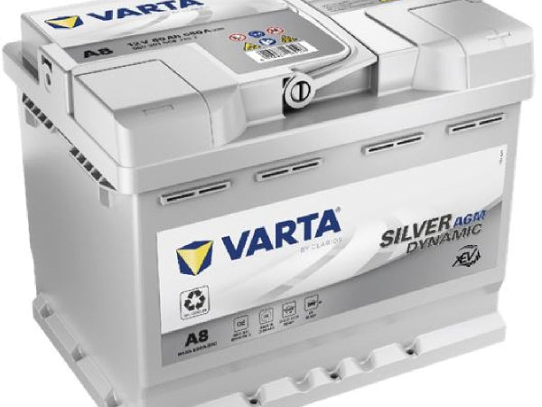 VARTA Fahrzeugbatterie AGM-Batterie 12V/60Ah/680A