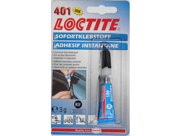 Henkel glue Loctite 401 bottle of 3 g