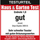 UNOLD Toaster Onyx Duplex