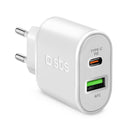 Caricatore SBS 1xUSB-A + 1xUSB-C PD 20W